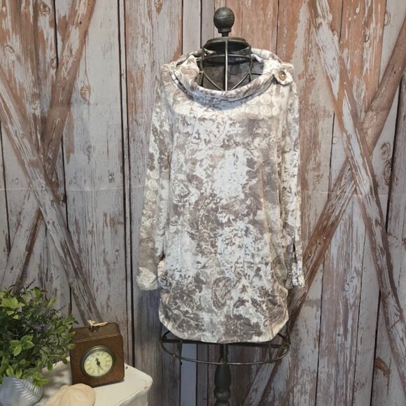 Chico's Tops - CHICO'S Textured Cowl Neck Tunic